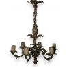 Lustre en bronze à 6 feux