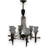 Lustre "Flèches" en bronze doré