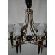 Lustre "Flèches" en bronze doré