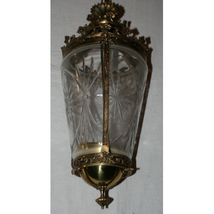 Bronze and cut-glass lantern at  Moinat SA  - Antiques and home décor