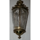 Lanterne en bronze et verre taillé