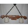 A yoke dating from 1726, converted into a two-light lamp by Moinat SA – Antiques and home décor
