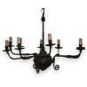 9-light wrought-iron chandelier from Moinat SA – Antiques and home décor