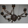 9-light wrought-iron chandelier from Moinat SA – Antiques and home décor