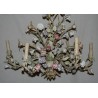 6-light chandelier in painted iron by Moinat SA – Antiques and home décor
