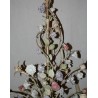 6-light chandelier in painted iron by Moinat SA – Antiques and home décor