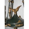 3-light Empire-style chandelier, in gilded bronze by  Moinat SA  - Antiques and home décor