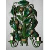 "Apples" chandelier in green-painted sheet metal, set of 4, by Moinat SA – Antiques and home décor
