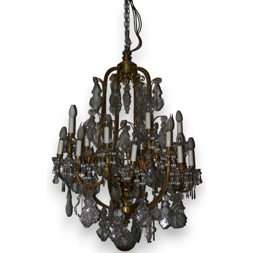 Grand lustre style Louis XV France en