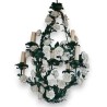 Green-painted iron chandelier with 6 lights, from  Moinat SA  - Antiques and home décor
