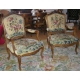 Paire de fauteuils style Louis XV