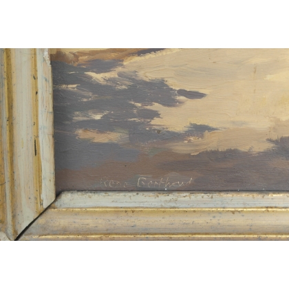 Paintings | Oil on panel, ‘Provence’, signed Moinat SA  – Antiques and home décor