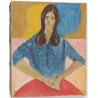 Paintings | Oil on canvas portrait ‘Lisa’, signed Moinat SA  – Antiques and home décor
