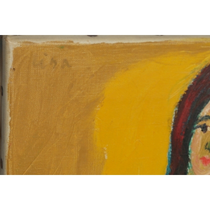 Paintings | Oil on canvas portrait ‘Lisa’, signed Moinat SA  – Antiques and home décor