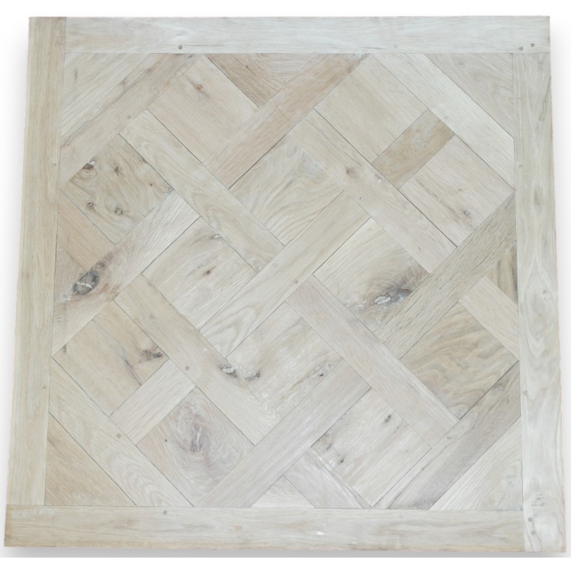Versailles-style unfinished parquet flooring at Moinat SA – Antiques and home décor