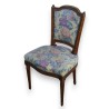 Chaise style Louis XVI dossier chapeau