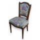 Chaise style Louis XVI dossier chapeau