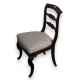 Paire de chaises Empire en acajou