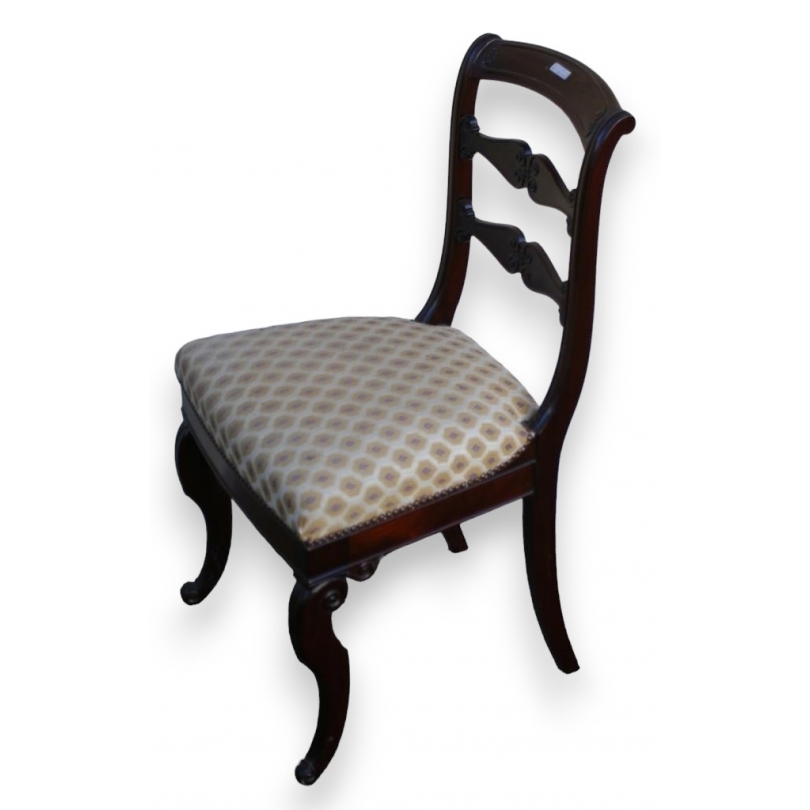 Paire de chaises Empire en acajou