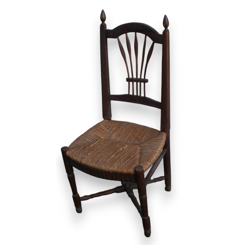 Chaise paillée suisse