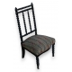 Chaise Napoléon III, bois noir