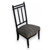 Chaise Napoléon III, bois noir
