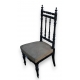 Chaise Napoléon III, bois noir