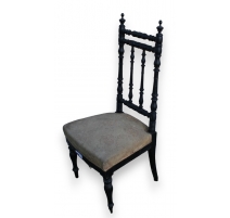 Chaise Napoléon III, bois noir