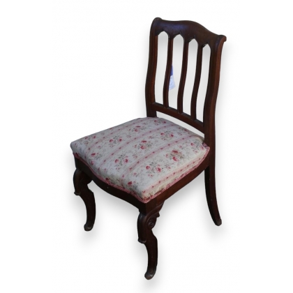 Chaise Louis-Philippe en acajou