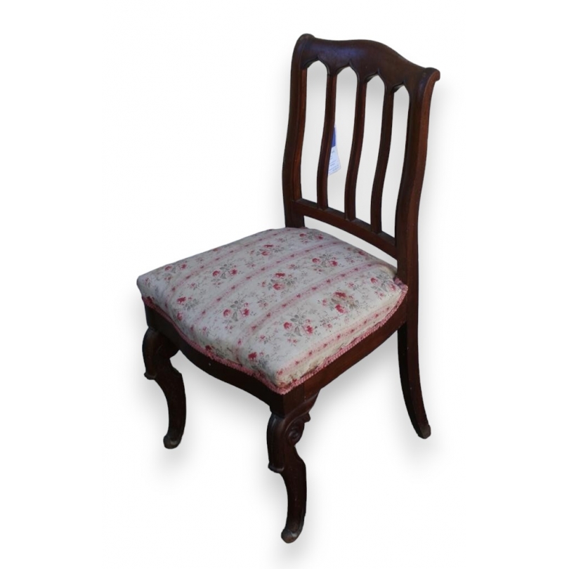 Chaise Louis-Philippe en acajou