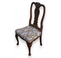 Chaise Queen Anne en acajou