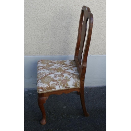 Chaise Queen Anne en acajou