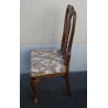 Chaise Queen Anne en acajou