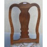 Chaise Queen Anne en acajou
