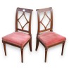 Pair of Directoire chairs with cross-back arms from Moinat SA – Antiques and home décor