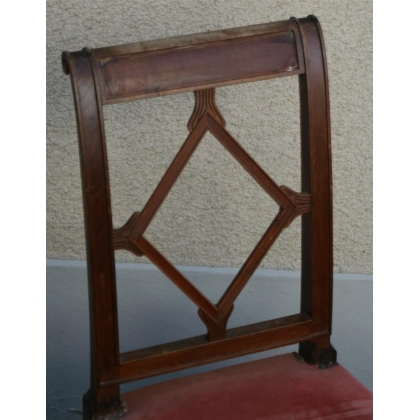 Pair of Directoire chairs with cross-back arms from Moinat SA – Antiques and home décor