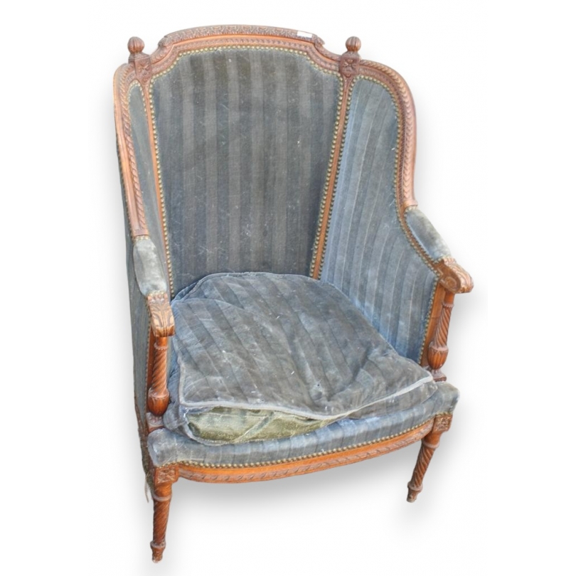Louis XVI Gondola Armchair on  Moinat SA  - Antiques and interior design