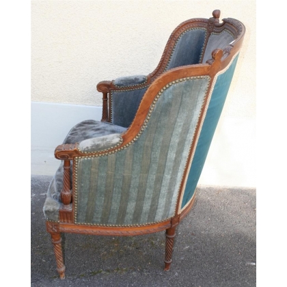 Louis XVI Gondola Armchair on  Moinat SA  - Antiques and interior design