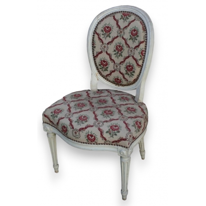 Chaise style Louis XVI laquée
