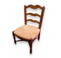 Chaise pour enfant paillée "Provençal"