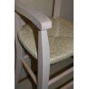 Chaise haute paillée