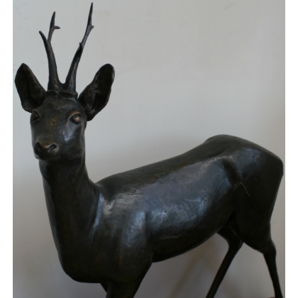 Chevreuil en bronze de Charles REUSSNER