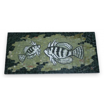 Plateau mosaïque \"poissons\" de STAEBLER