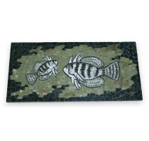 Plateau mosaïque "poissons" de STAEBLER