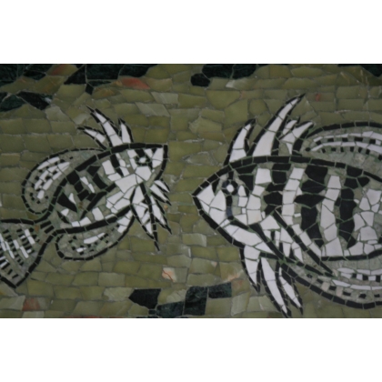 STAEBLER ‘fish’ mosaic tray at Moinat SA – Antiques and home décor