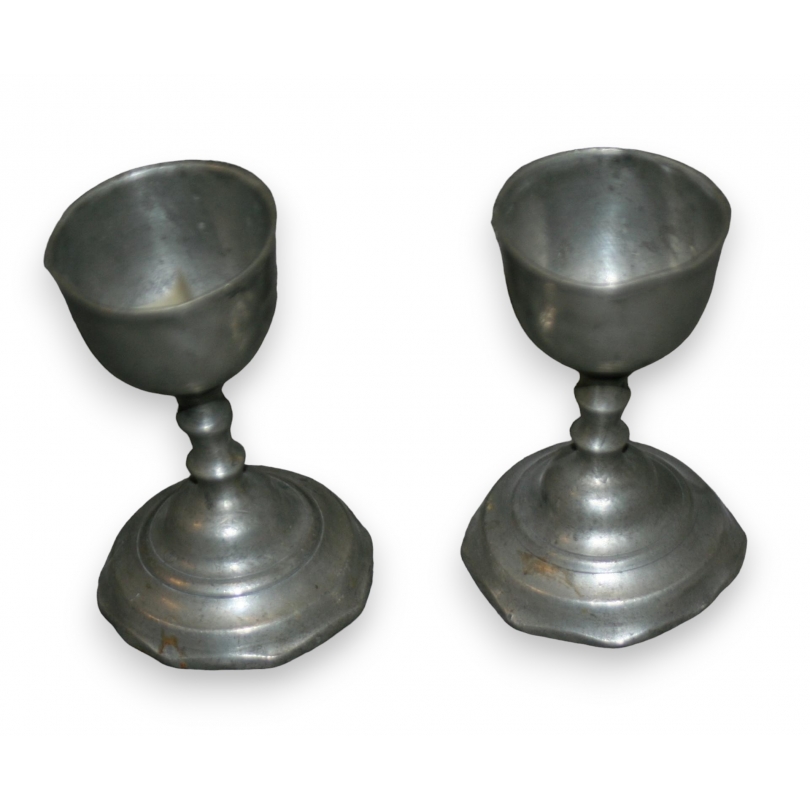 Pair of pewter stemmed bowls from  Moinat SA  - Antiques and home décor