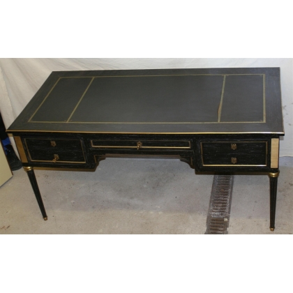  Bureau style Louis XVI noir avec sur  Moinat SA  - Antiquités décoration