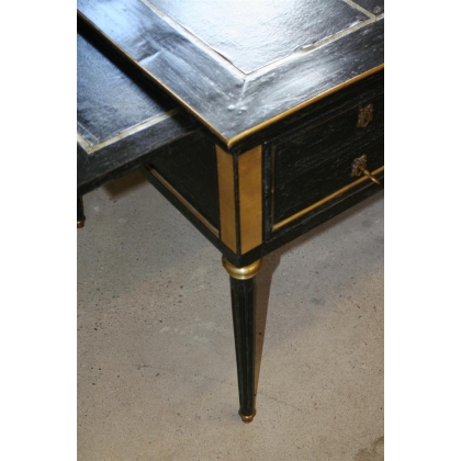  Bureau style Louis XVI noir avec sur  Moinat SA  - Antiquités décoration