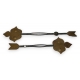 Paire d'aiguilles pour horloge