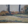 Peintures | Huile sur toile "vue du Salève" signée Moinat SA  - Antiquités décoration